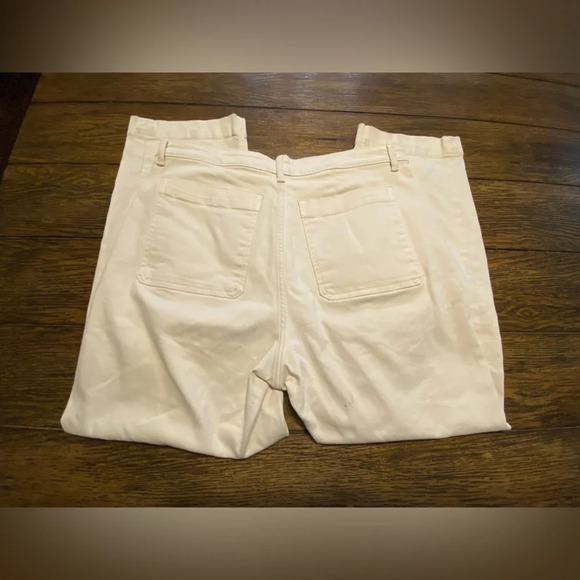 Everlane Cream Straight Leg Crop Tall Size 16 B5 - Picture 2 of 7